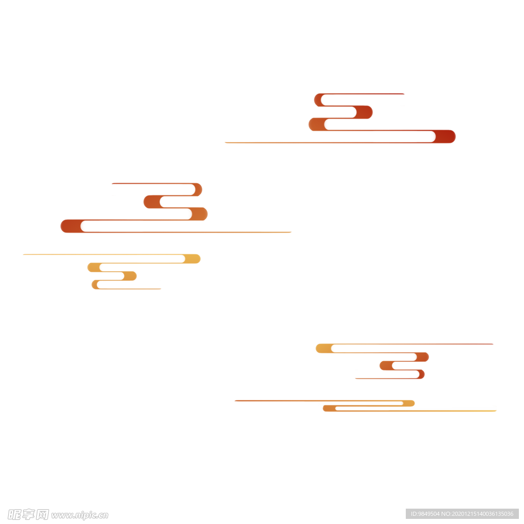 中国风金色祥云PNG免扣素材