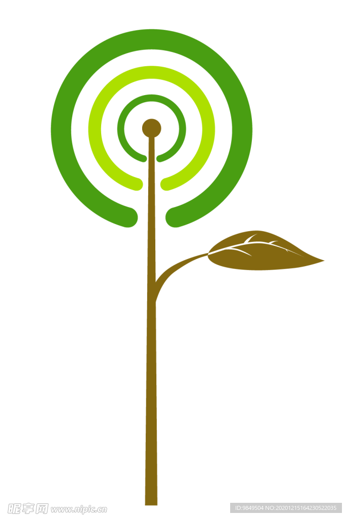 创意智慧树科技树PNG素材