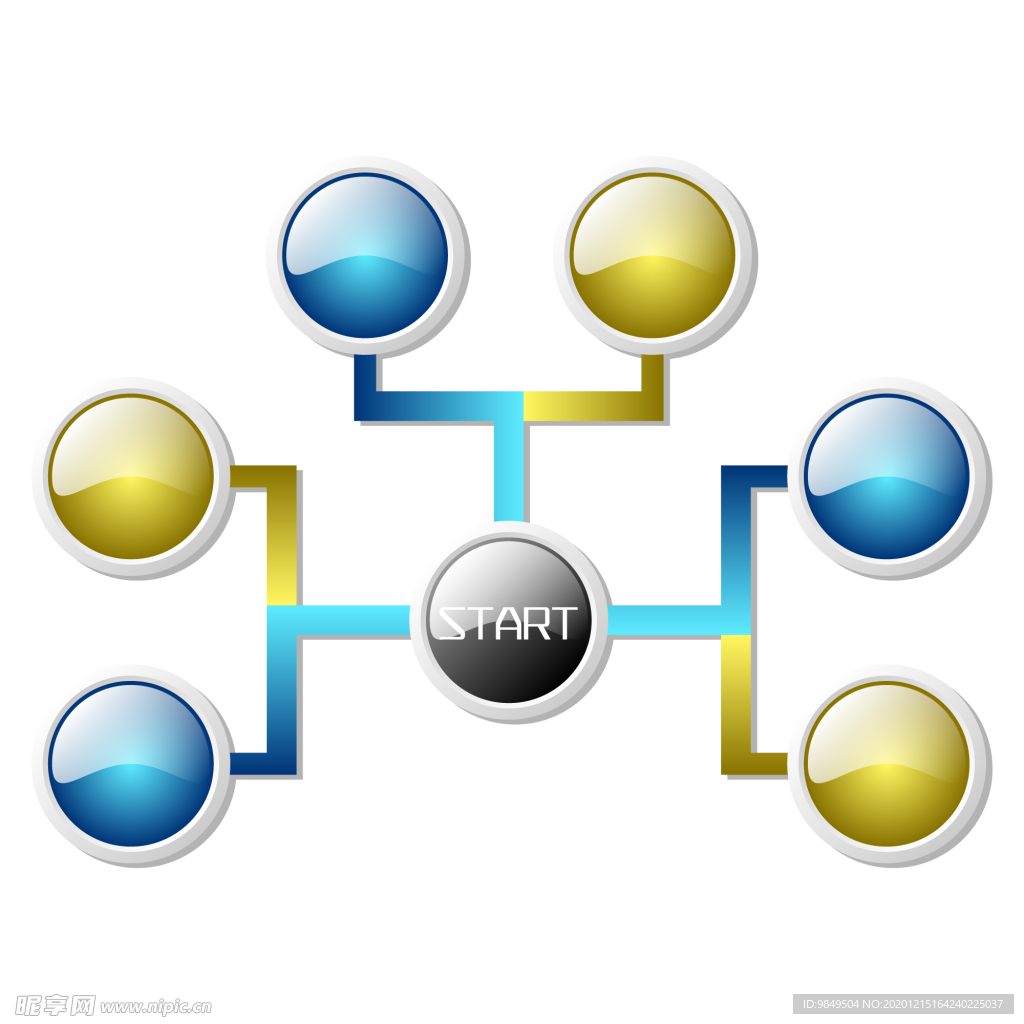 创意智慧树科技树PNG素材
