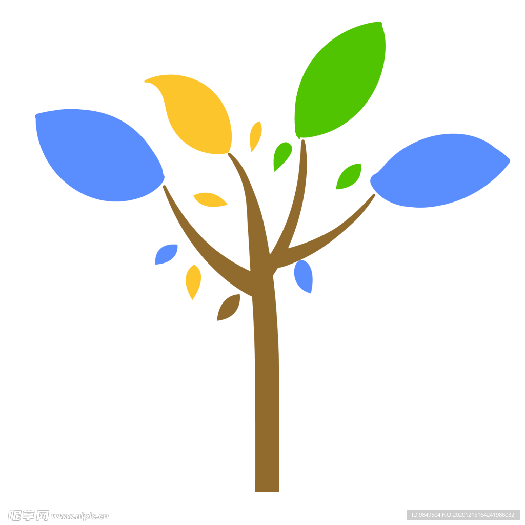 创意智慧树科技树PNG素材