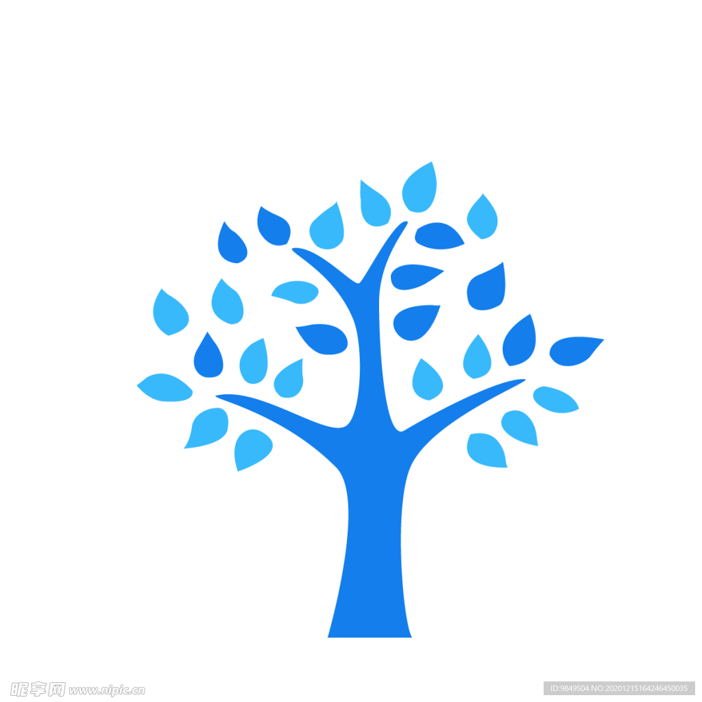 创意智慧树科技树PNG素材