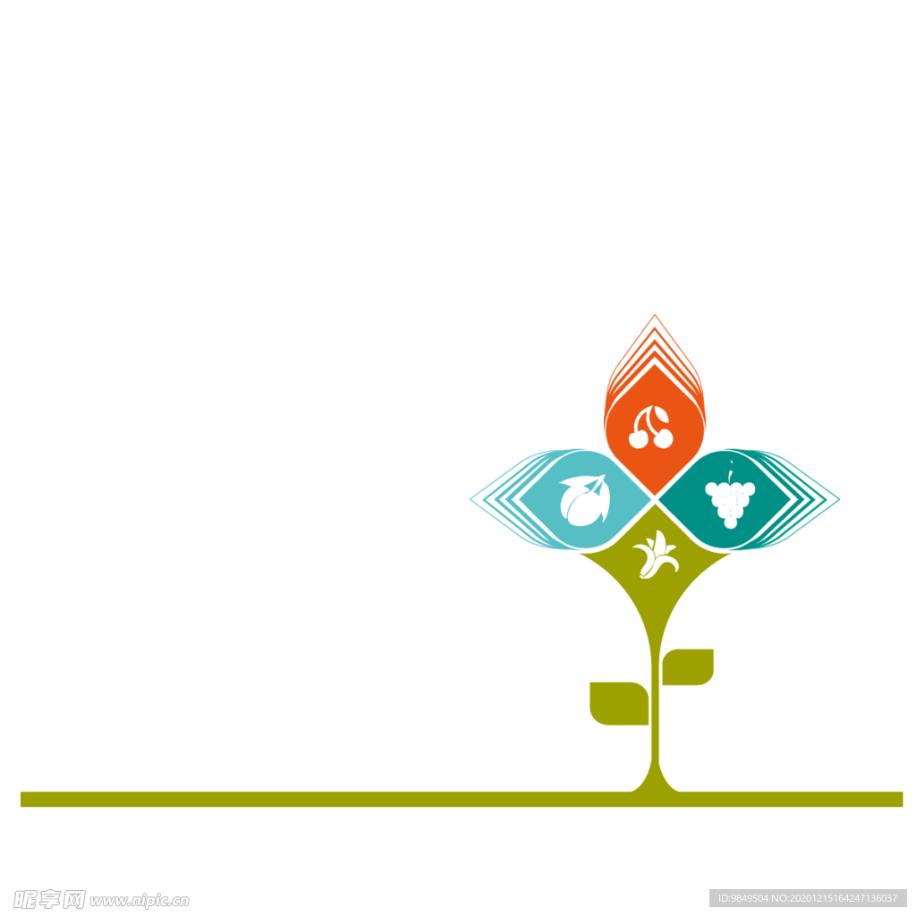创意智慧树科技树PNG素材