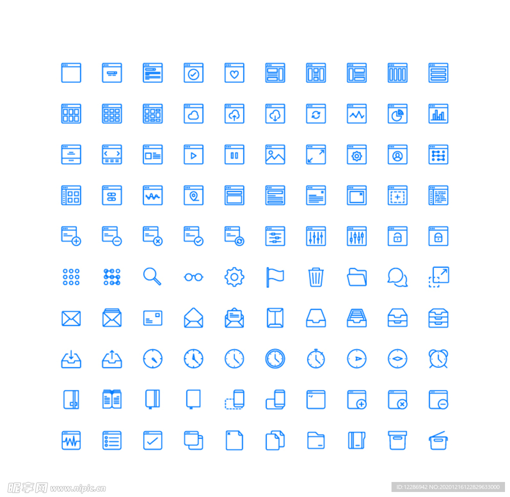 100个基础界面UI图标