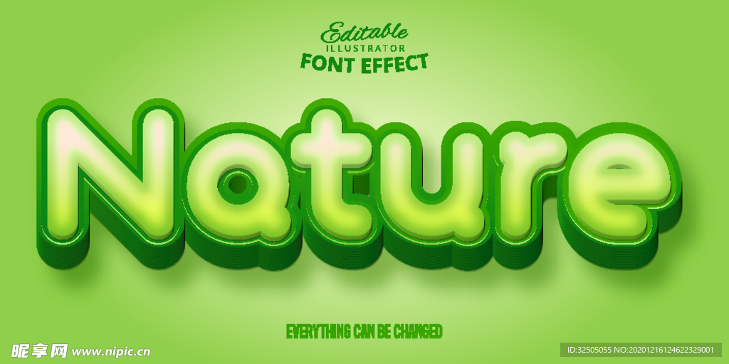 矢量艺术字体特效