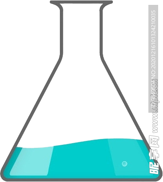 锥形瓶科学化学实验器材PNG