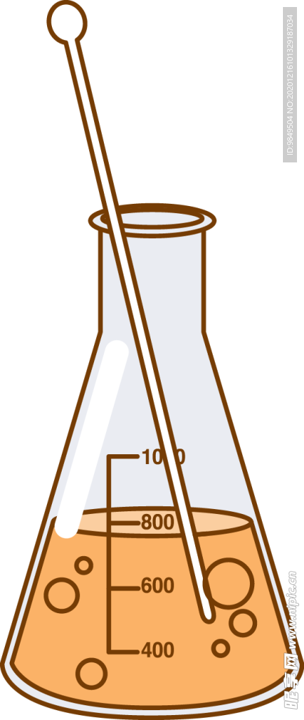 锥形瓶化学实验器材PNG