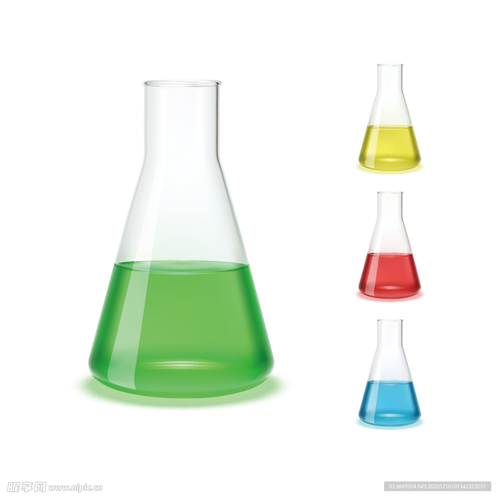 锥形瓶化学实验器材PNG