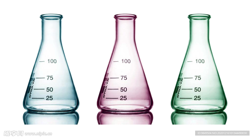 锥形瓶化学实验器材PNG