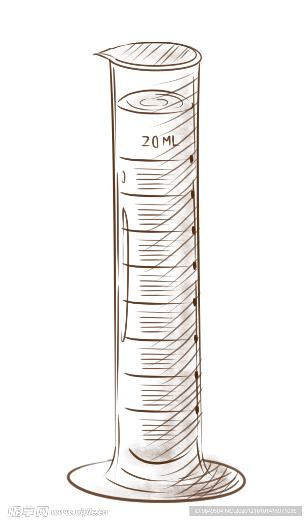 量筒科学化学实验器材PNG