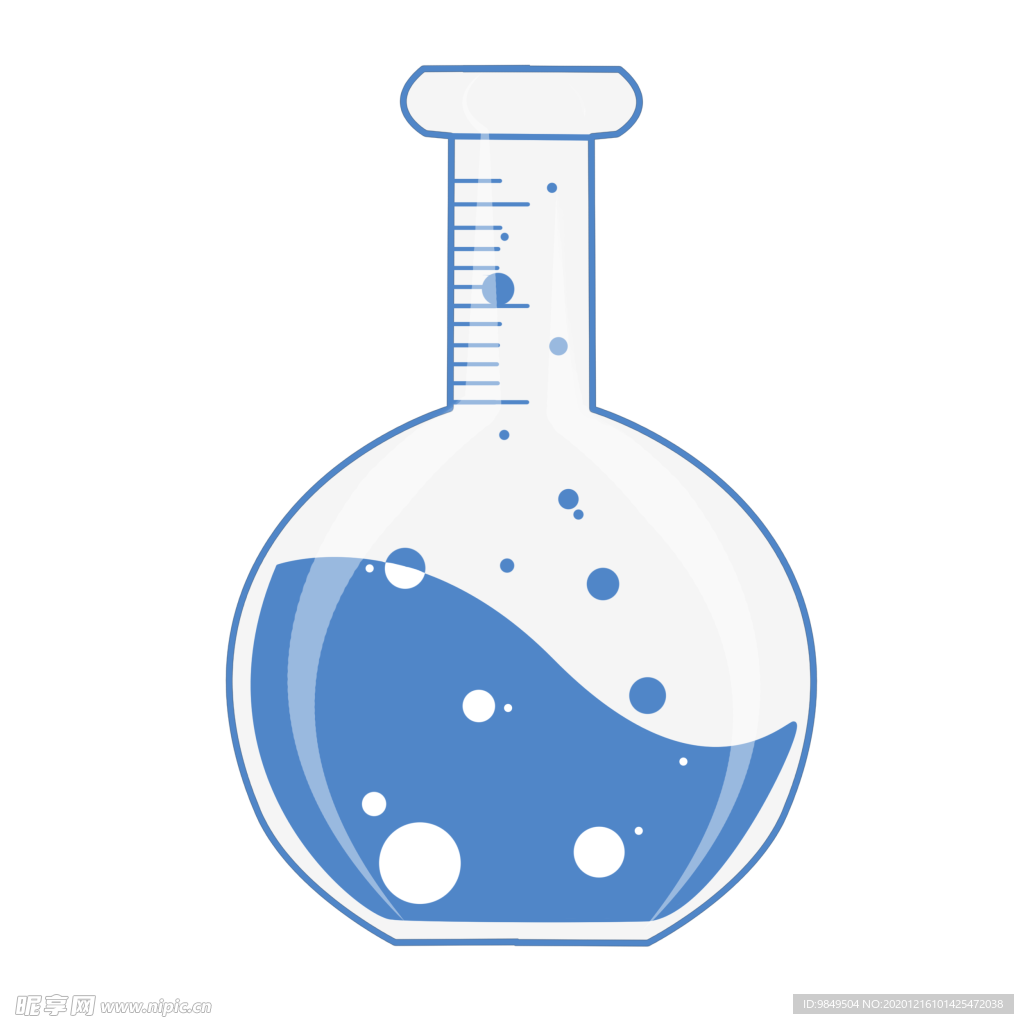 平底烧瓶化学实验器材PNG