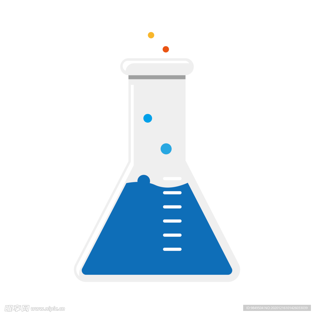 锥形瓶化学实验器材PNG