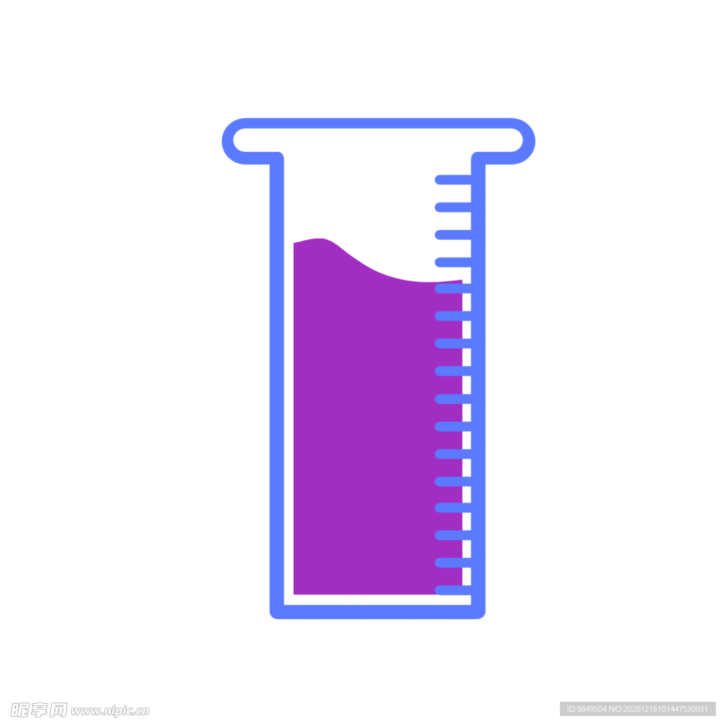 量筒化学实验器材PNG