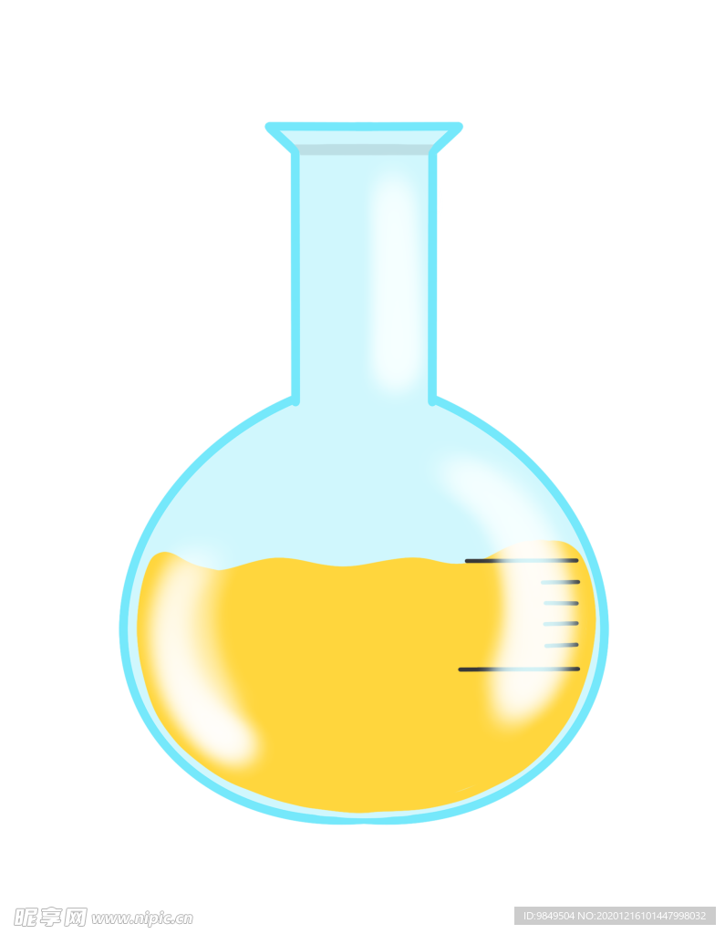 圆底烧瓶化学实验器材PNG