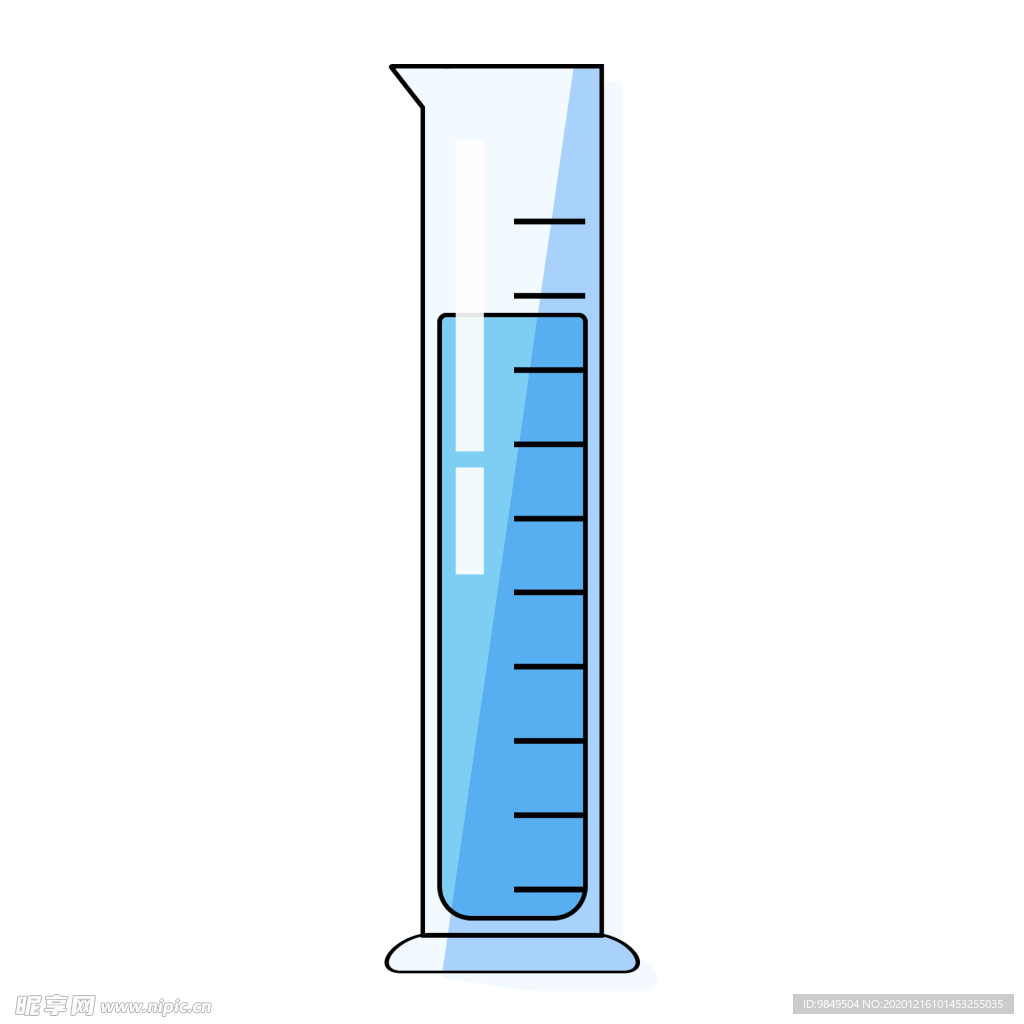 量筒化学实验器材PNG
