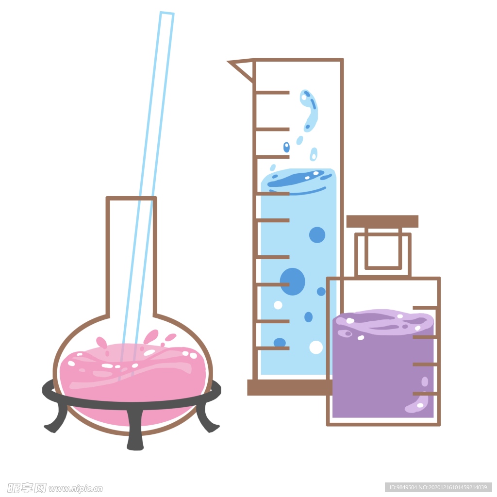 科学化学实验器材PNG