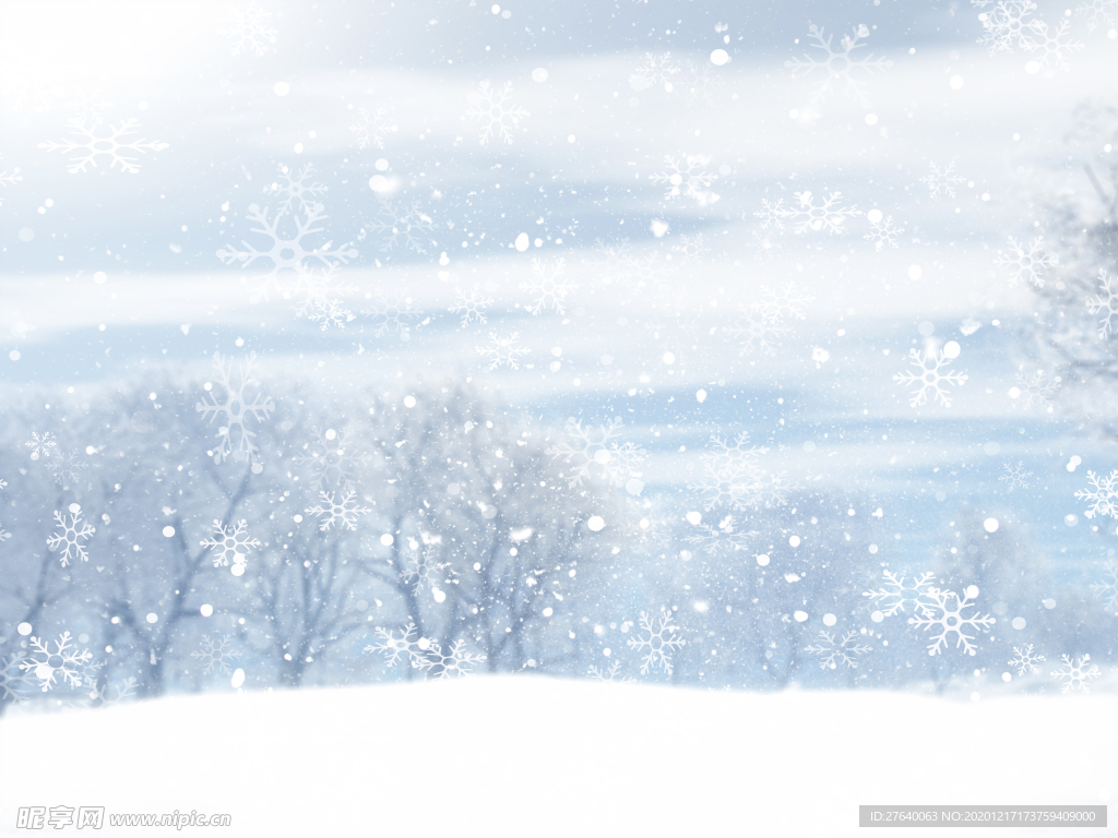 雪花背景图片