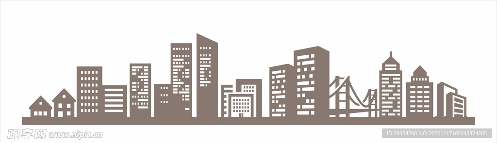 城市剪影图片图形