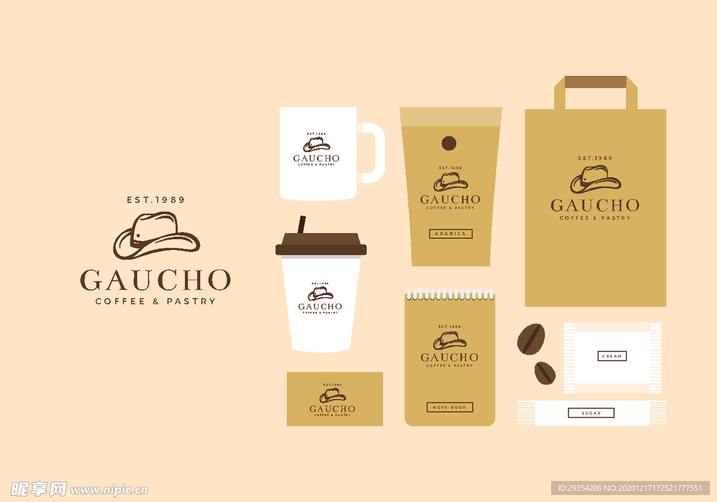 咖啡店包装图片