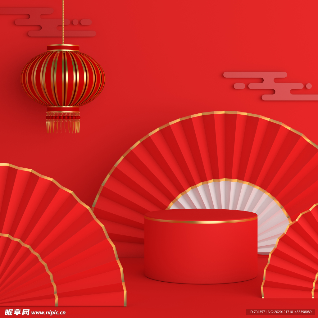 红色新年喜庆元旦元宵背景图片