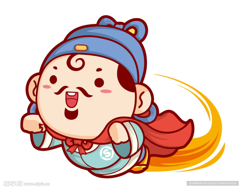 新年财神拜年PNG素材