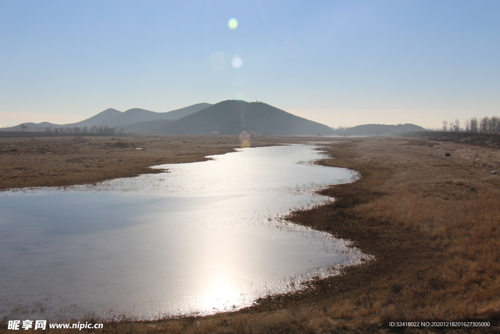 阳光下的一潭水