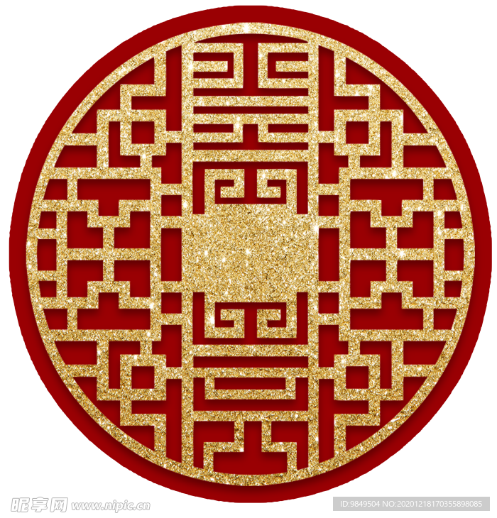 新年灯笼背景元素PNG素材