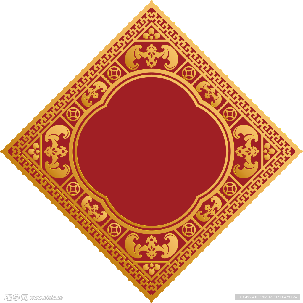 新年海报背景元素PNG素材