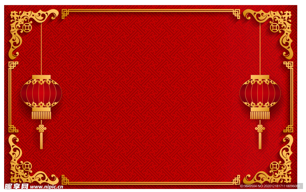 新年海报背景元素PNG素材