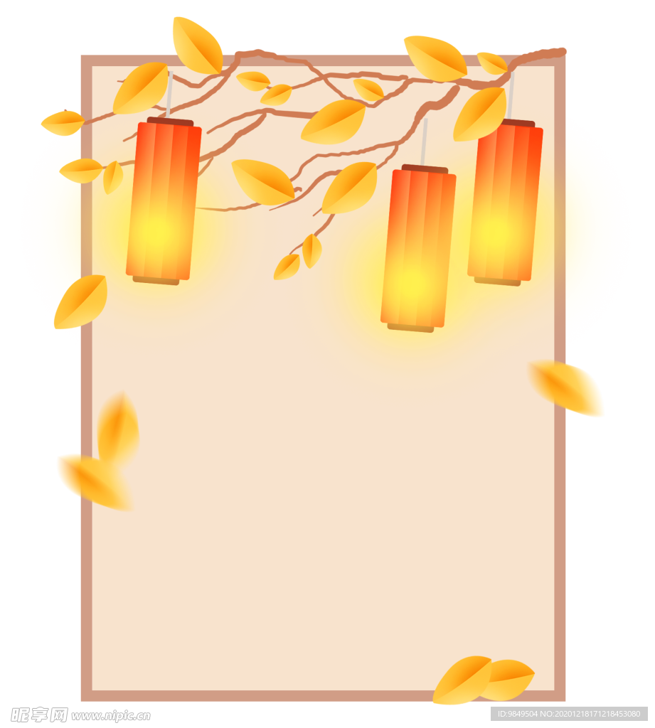 新年海报背景元素PNG素材