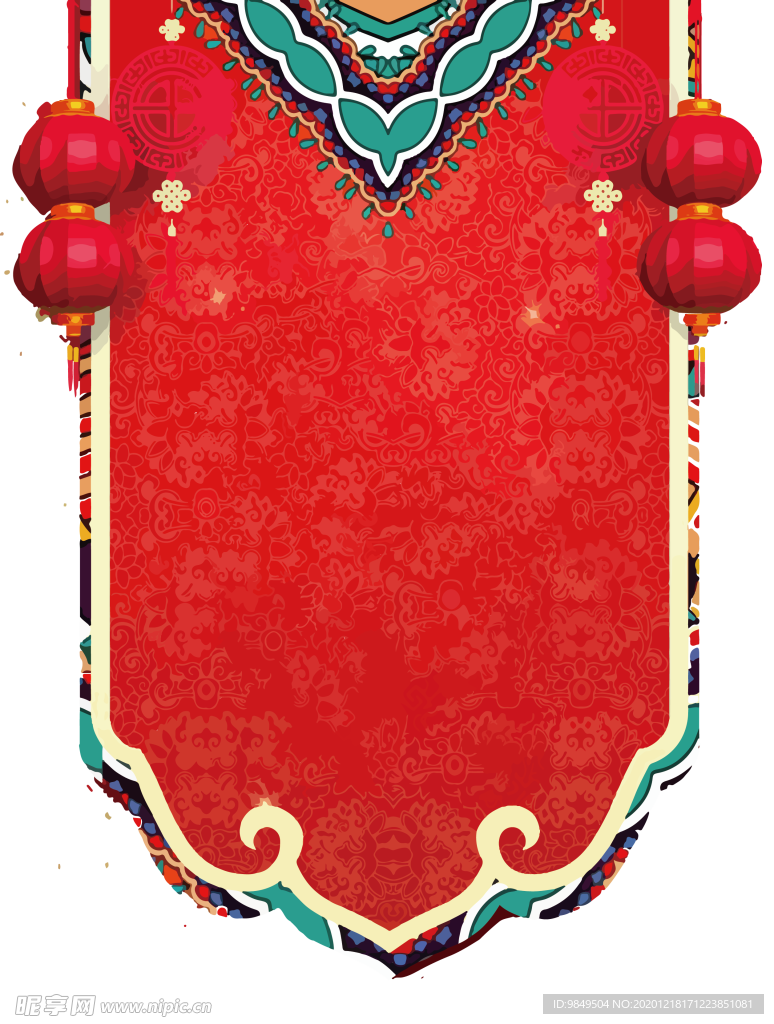 新年海报背景元素PNG素材