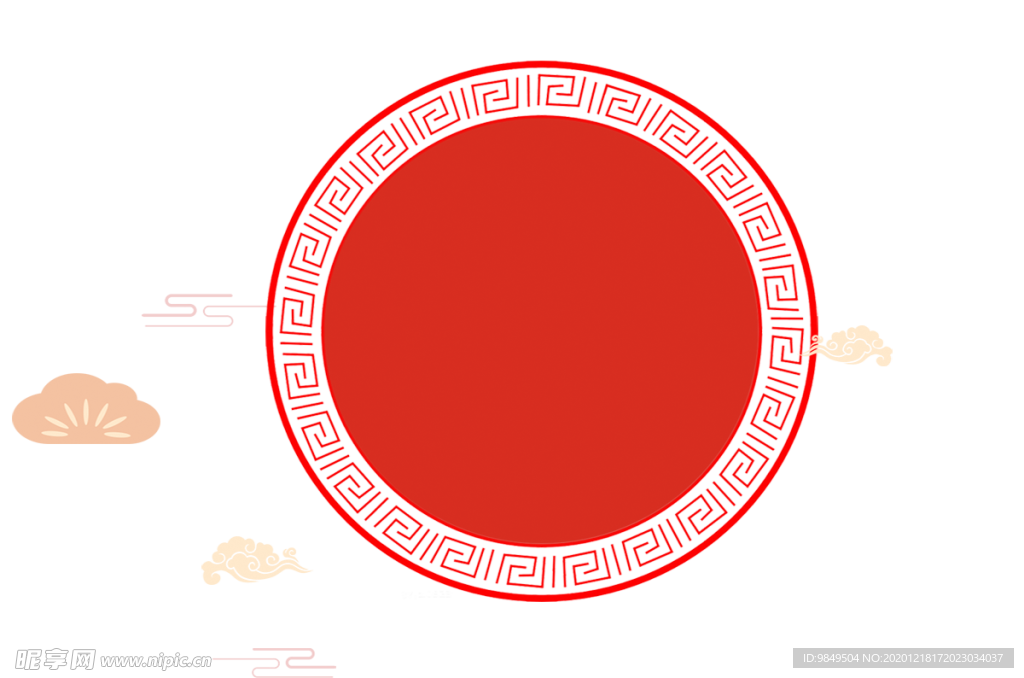 新年海报背景元素PNG素材