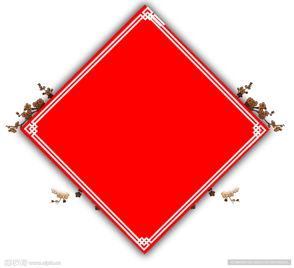 新年海报背景元素PNG素材