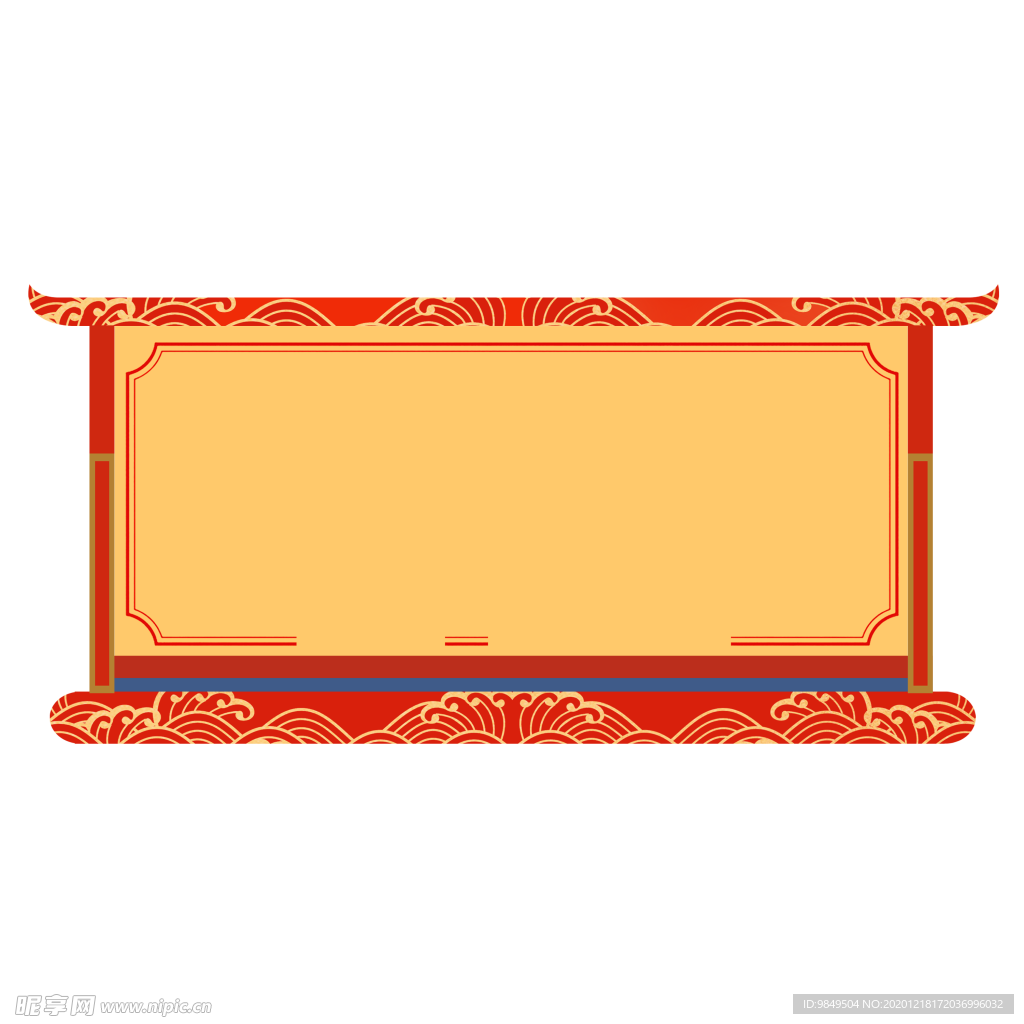 新年海报背景元素PNG素材