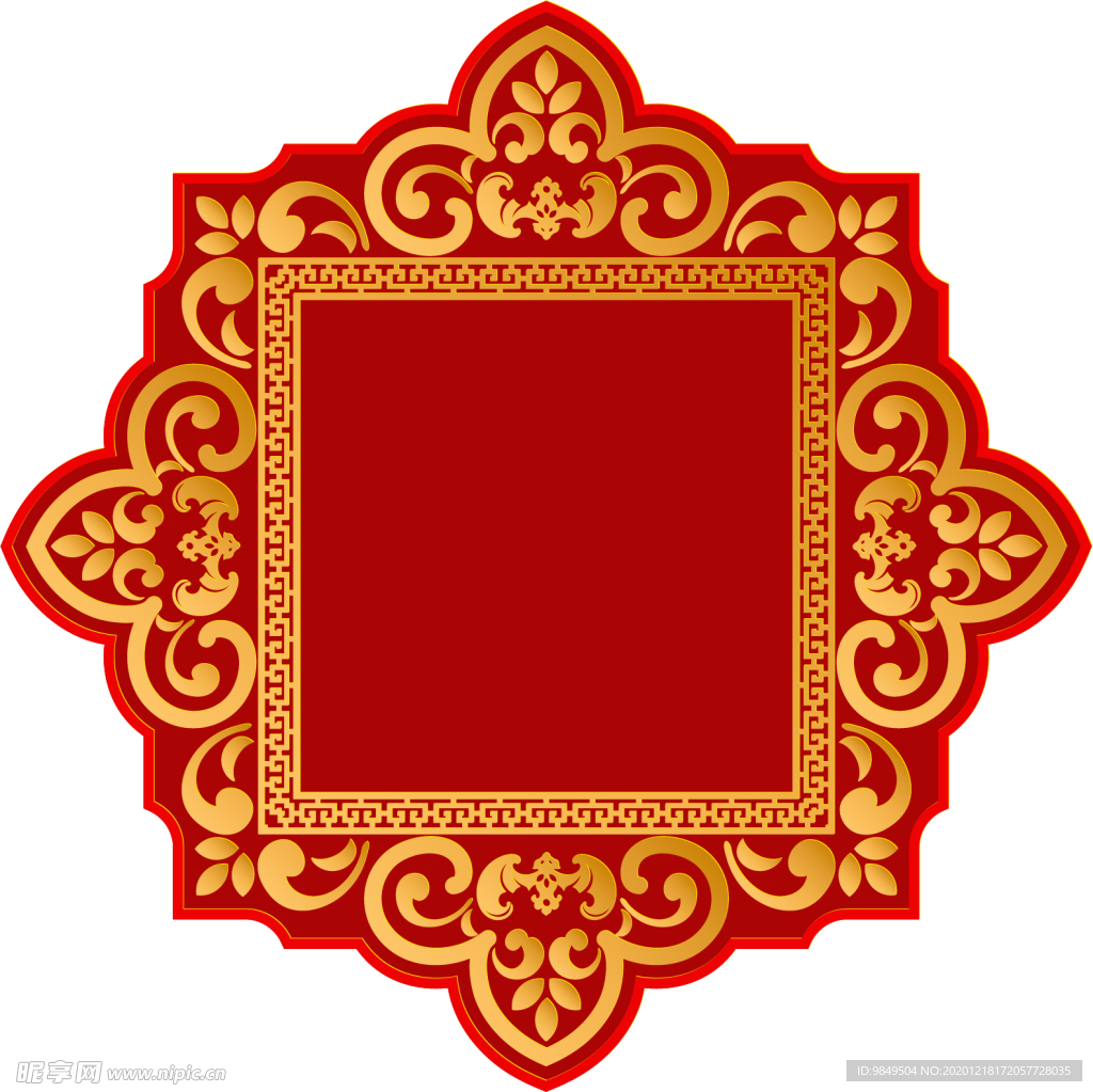 新年海报背景元素PNG素材