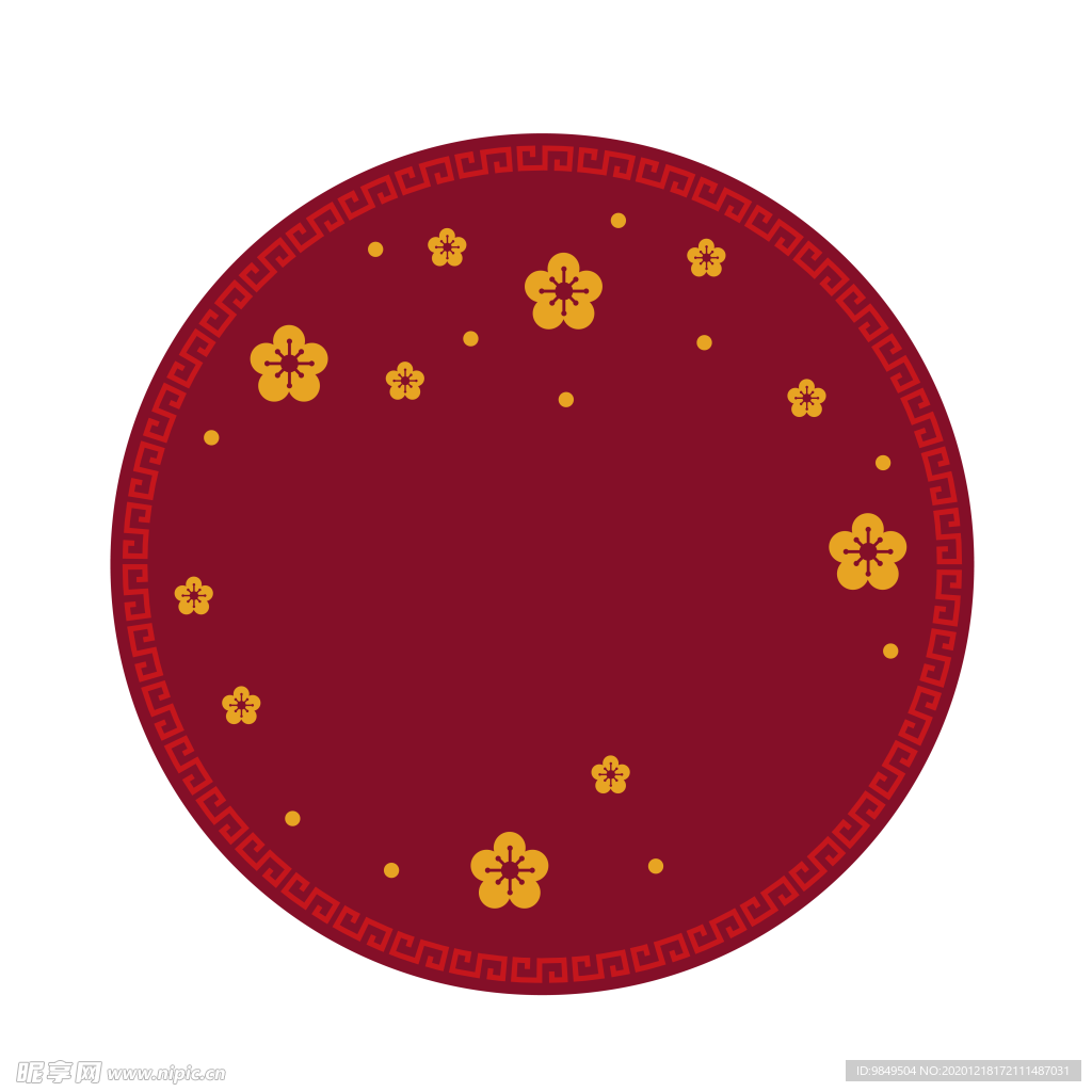 新年海报背景元素PNG素材