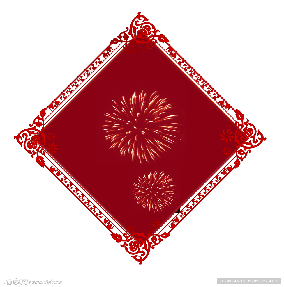 新年海报背景元素PNG素材