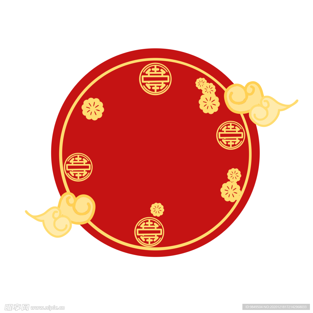 新年海报背景元素PNG素材