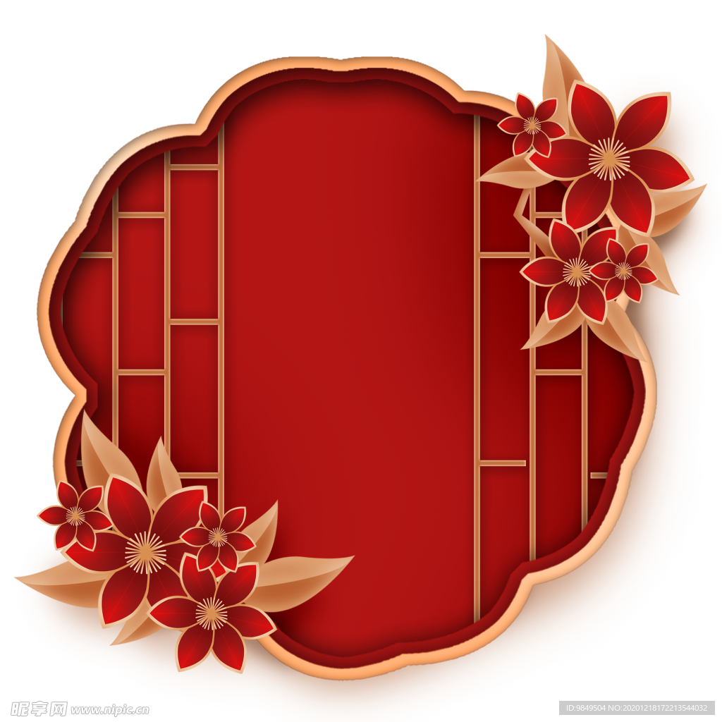 新年海报背景元素PNG素材