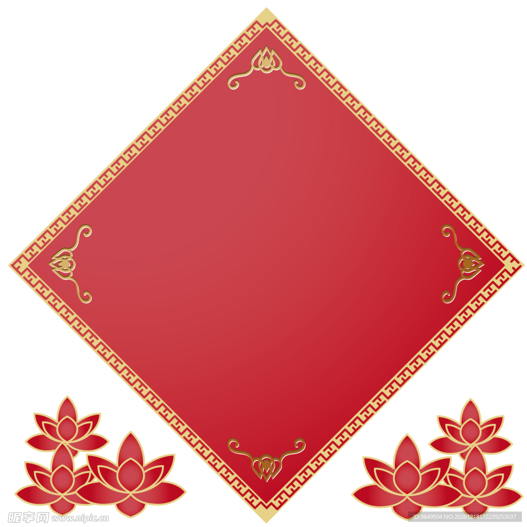 新年海报背景元素PNG素材