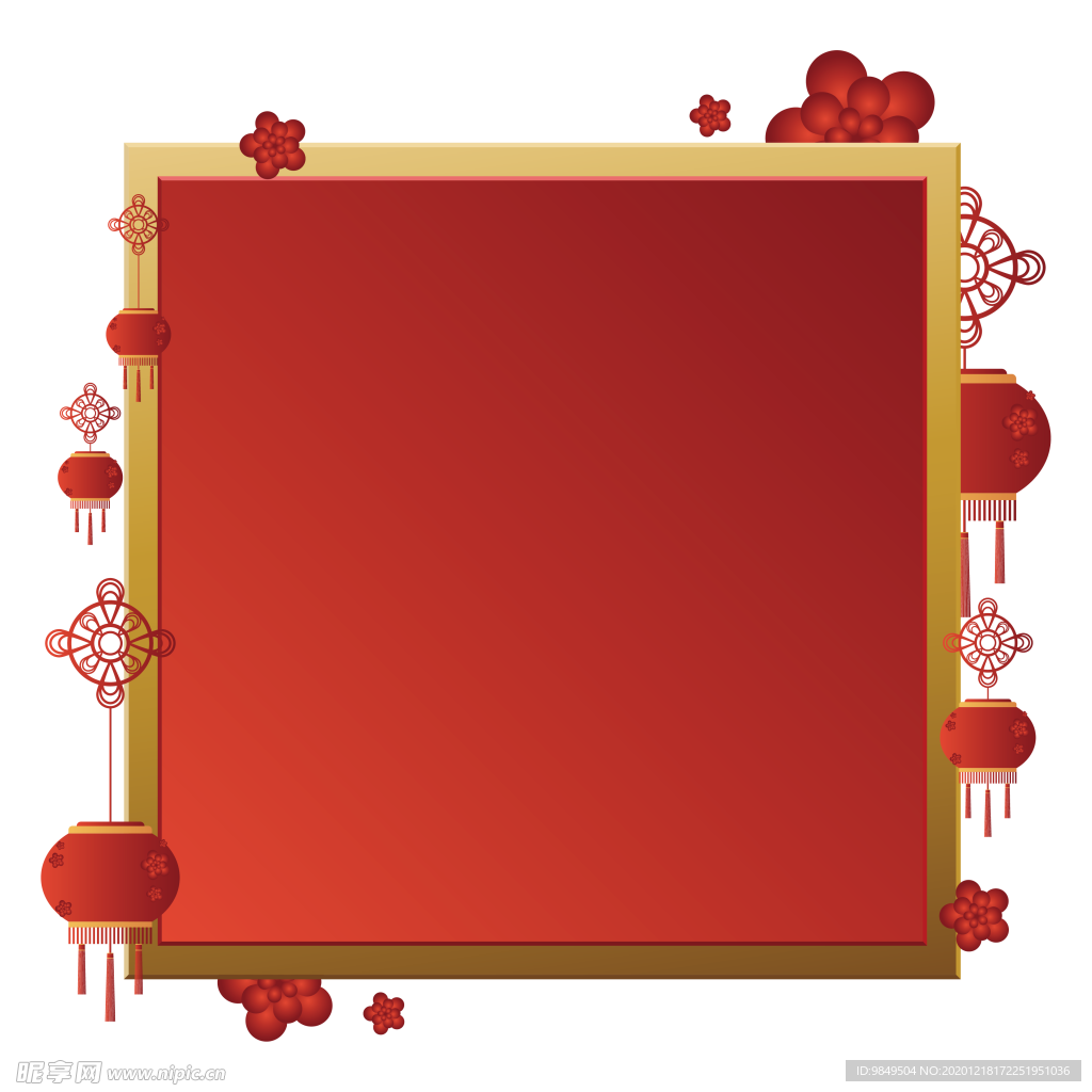 新年海报背景元素PNG素材