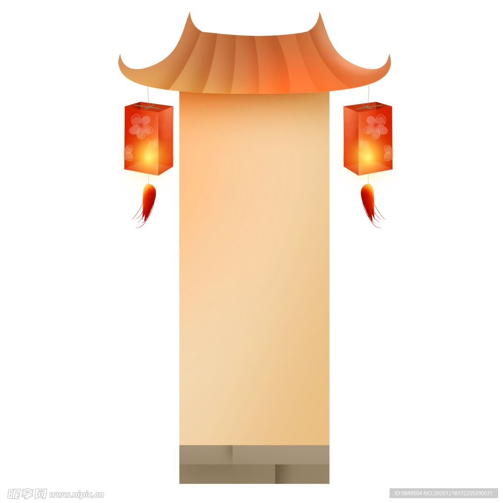 新年海报背景元素PNG素材