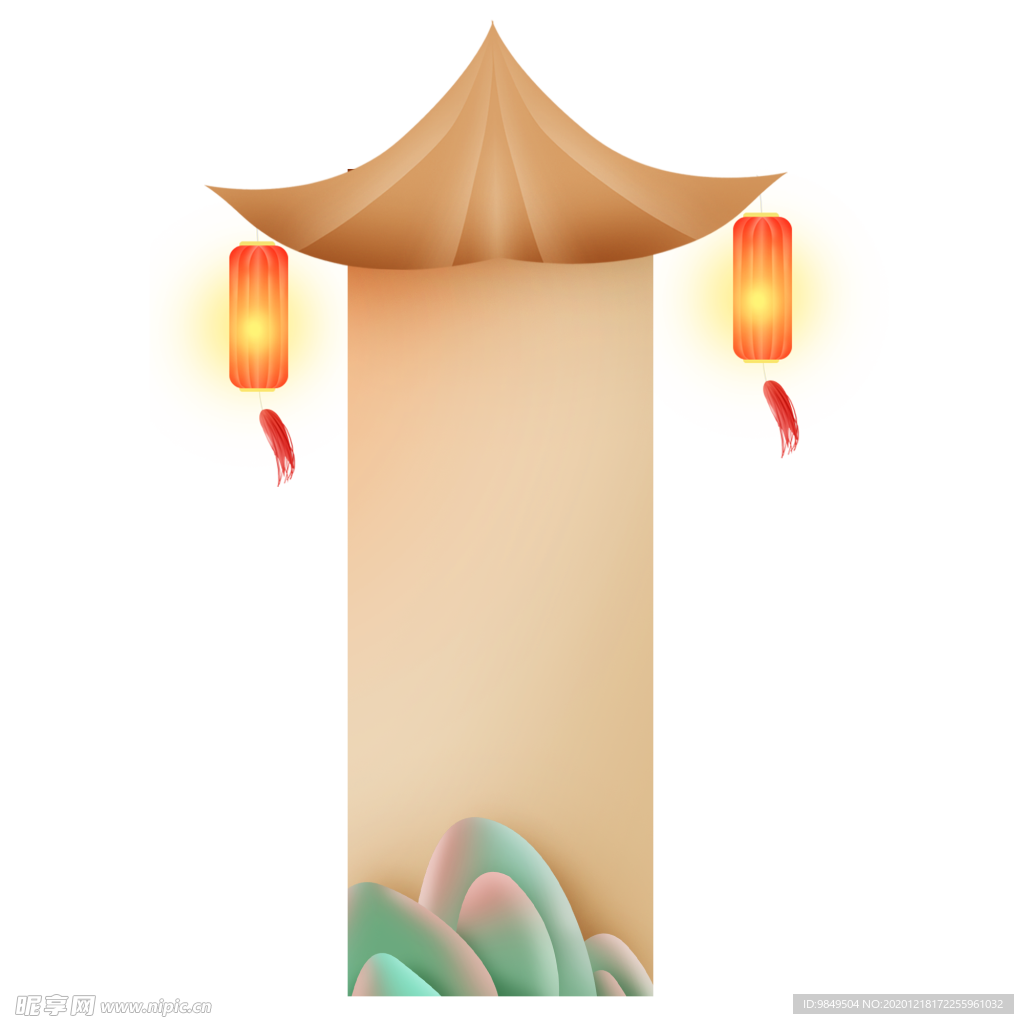 新年海报背景元素PNG素材