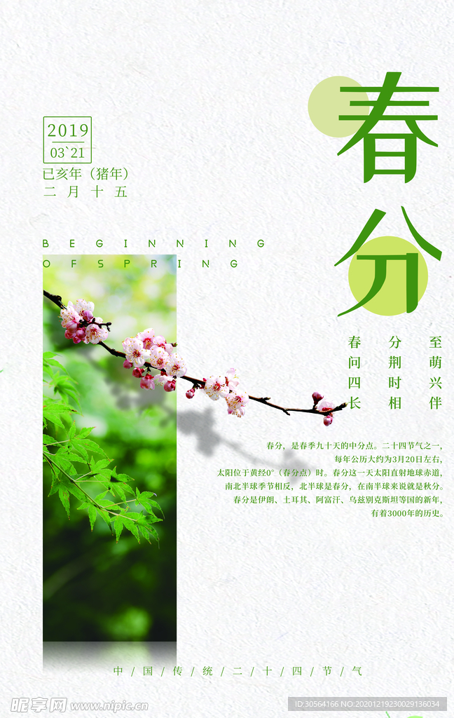 春分节气传统活动宣传海报素材