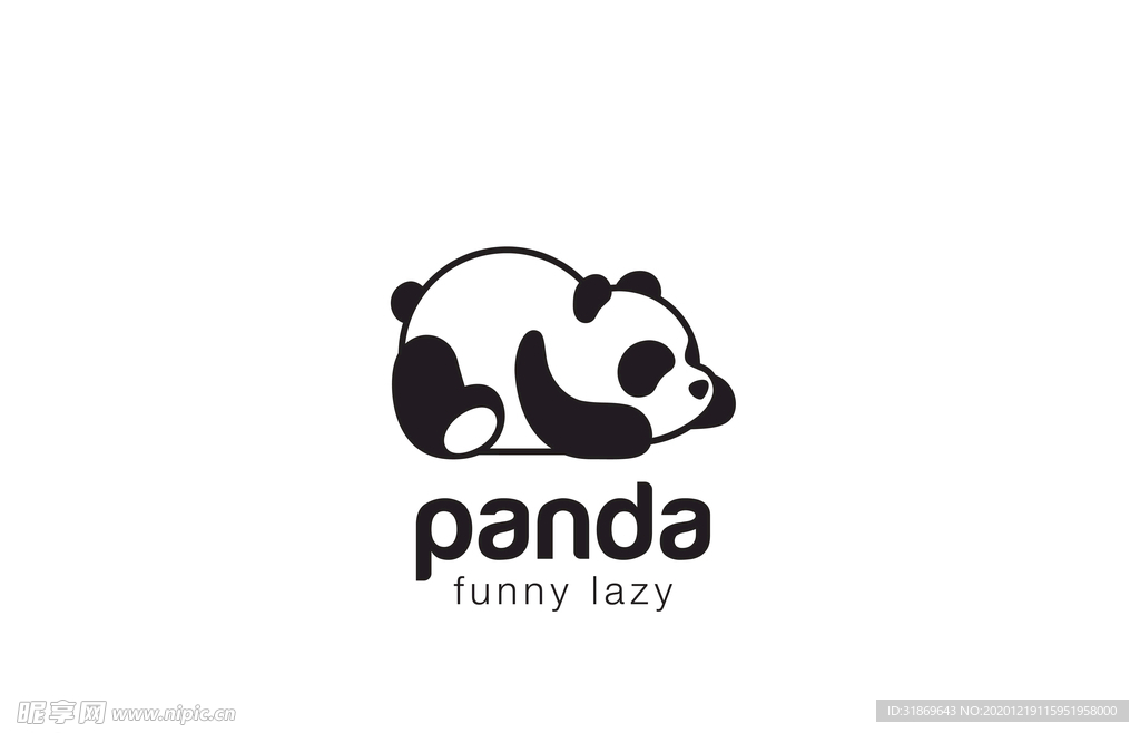 卡通动物 熊猫