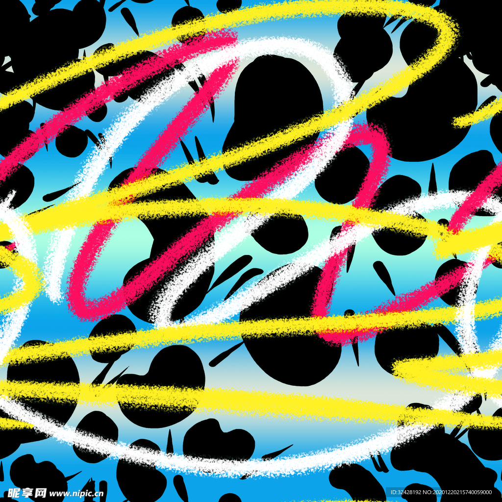 手绘 豹纹 印花 匹印