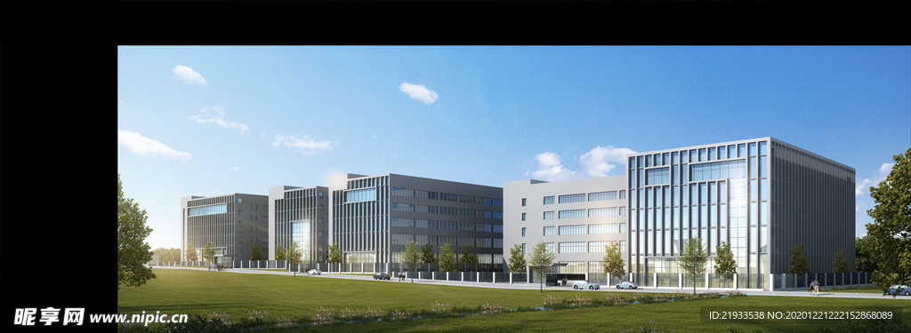 厂房工业园区园区效果图片