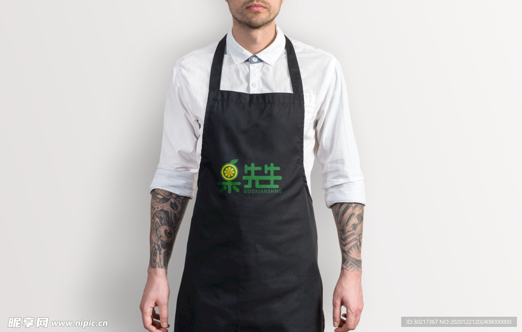 生鲜厨房围裙样机