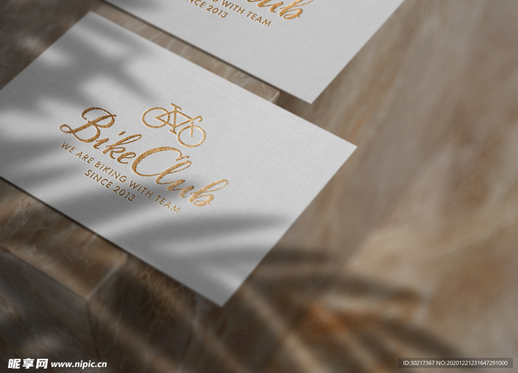 高端烫金镀金效果logo样机