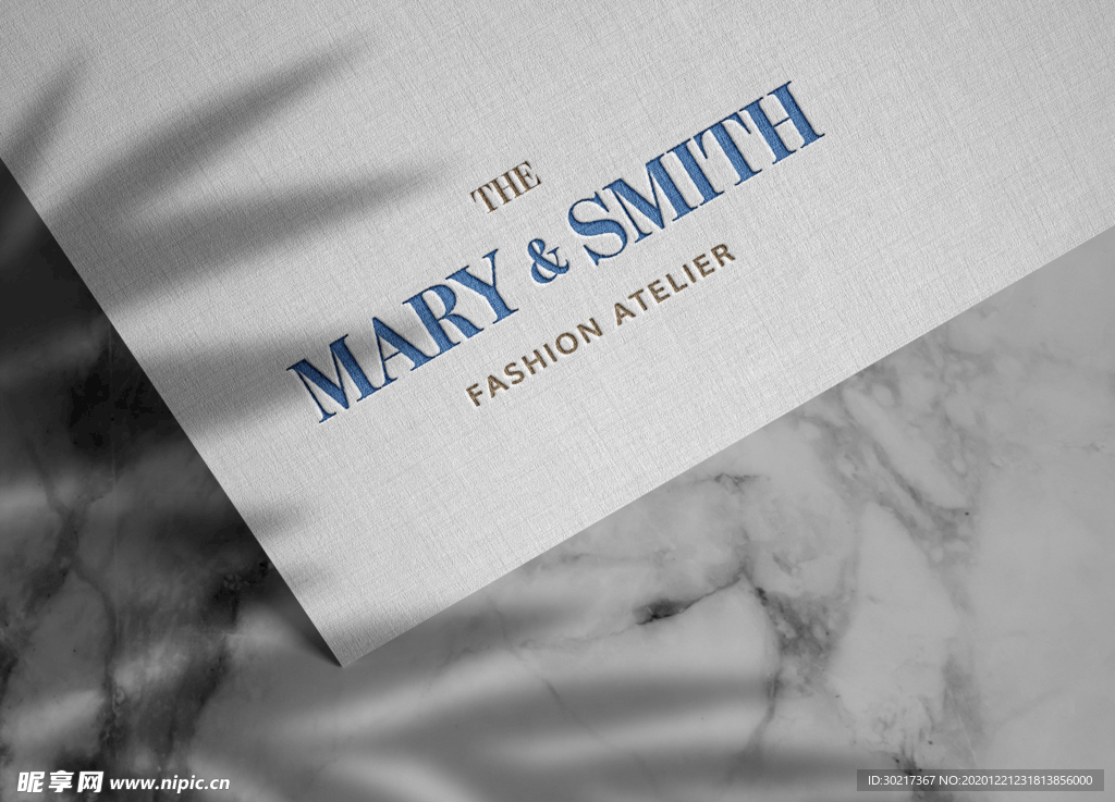 高端烫金镀金效果logo样机