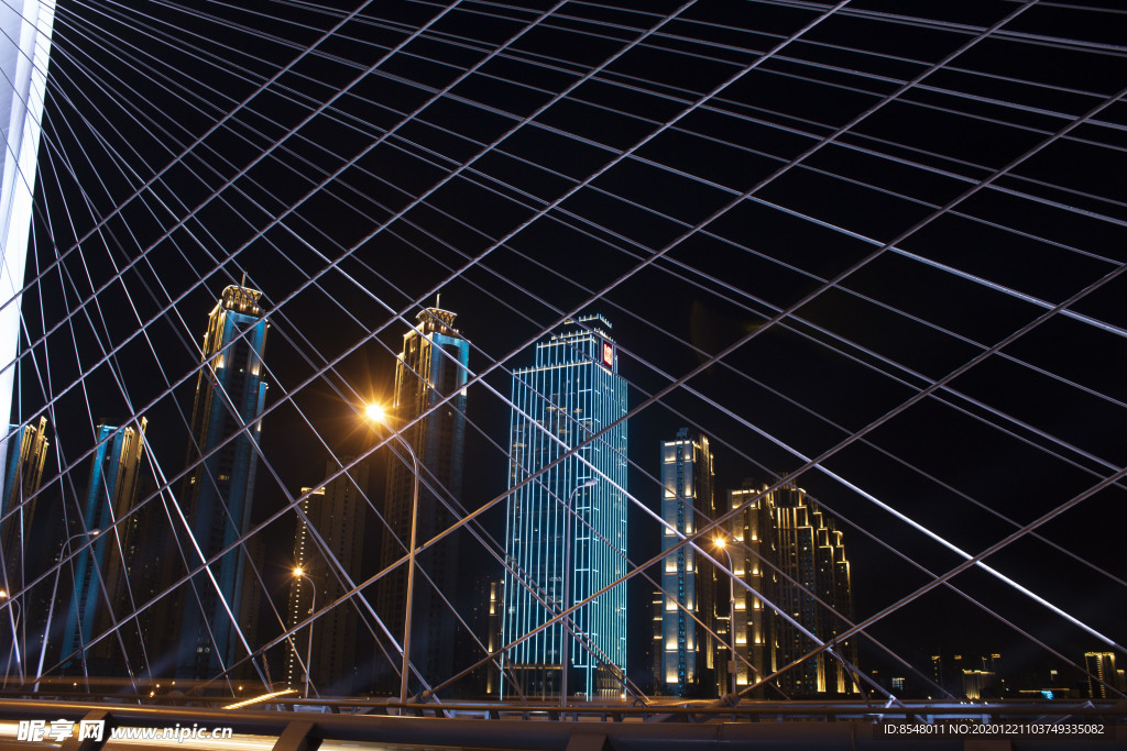 武汉月湖桥夜景